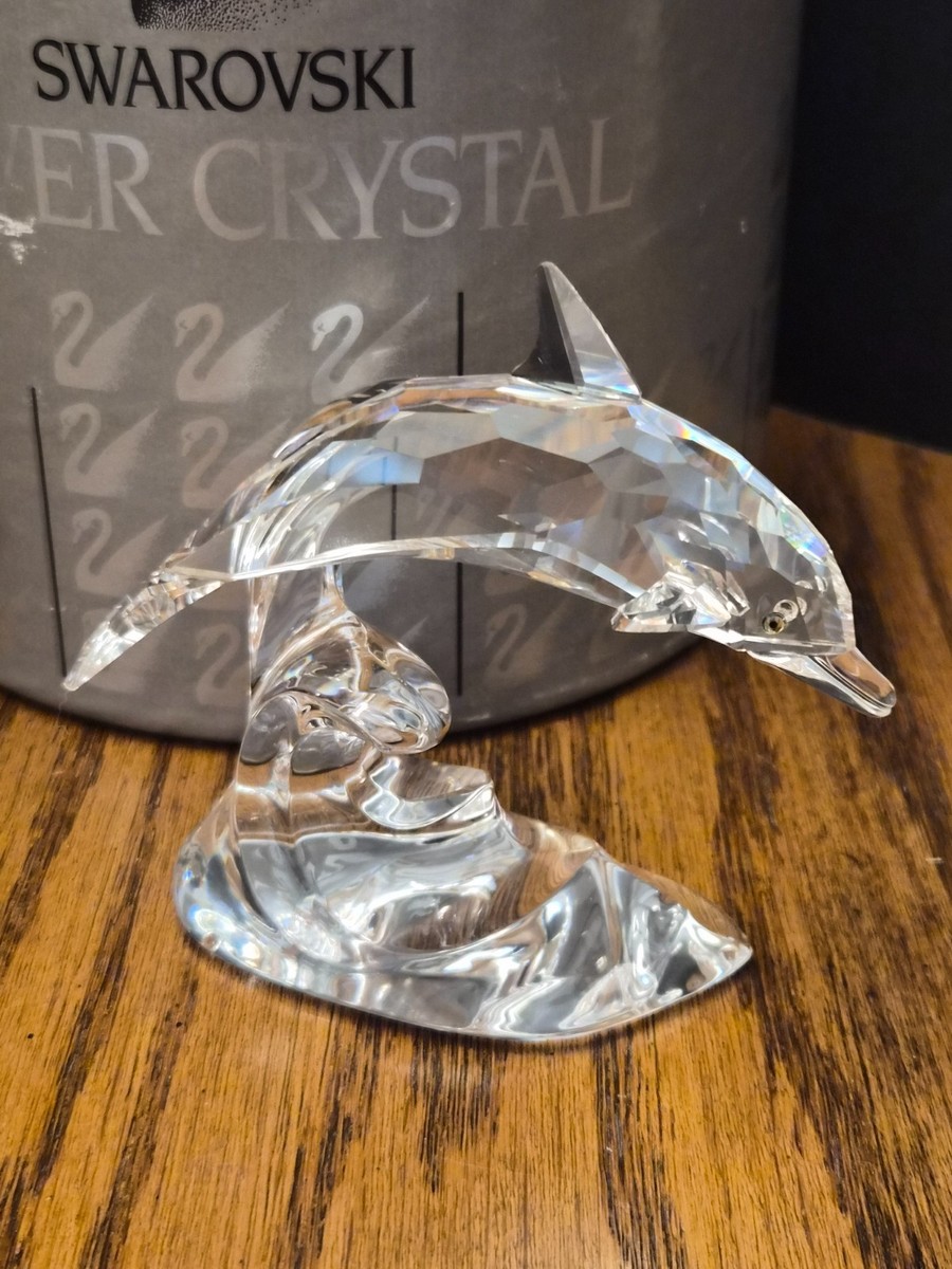 Swarovski Silver Crystal Dolphin Figurine 7644 NR 000 001 | eBay