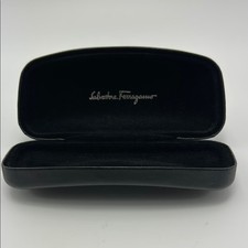 Salvatore Ferragamo Black Eyewear Case Sleek Design