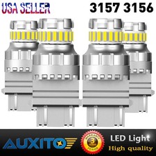 4x Auxito White Led Car Truck Daytime Running Lights Drl Bulbs 3157 4114 4157 Us