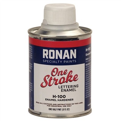 RONAN Enamel Hardener, 1/2 pint (8 fl oz), Made in USA #7200-H100