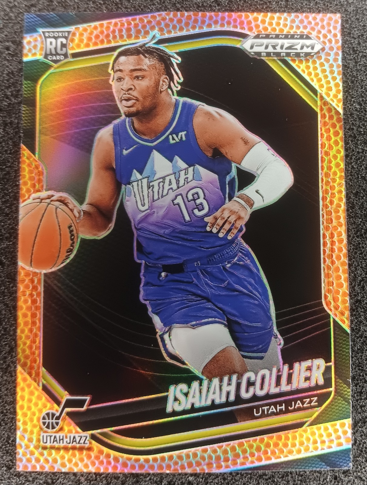 2024-25 Panini Prizm Black Isaiah Collier #32 Basketball Prizm /225 (RC) JAZZ