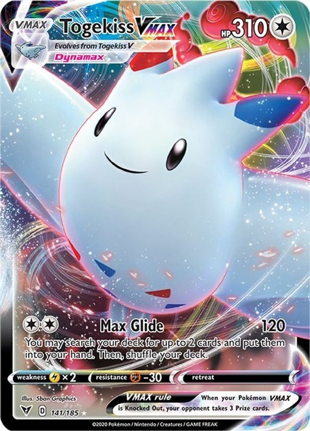 Togekiss VMAX - 141/185 - Pokemon Vivid Voltage Sword Shield Ultra Rare Card NM