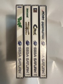 SEGA Saturn Lot Of 4 Games Bug!, Command & Conquer, Croc, And Galactic Attack