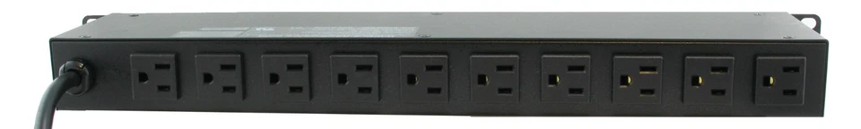 12 OUTLET Surge Protector RACK MOUNT POWER STRIP BAR EMI/RFI Noise Filtering - Image 2 of 4