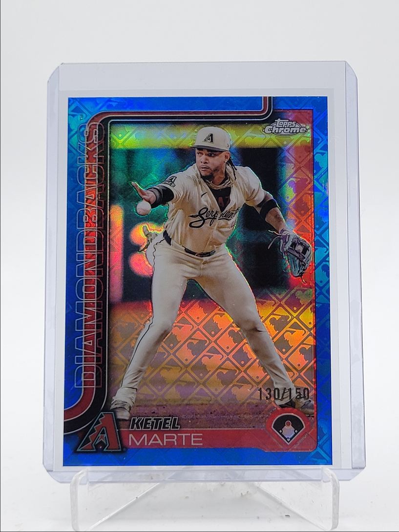 KETEL MARTE 2025 TOPPS CHROME LOGOFRACTOR BLUE DBACKS /150 Q3967