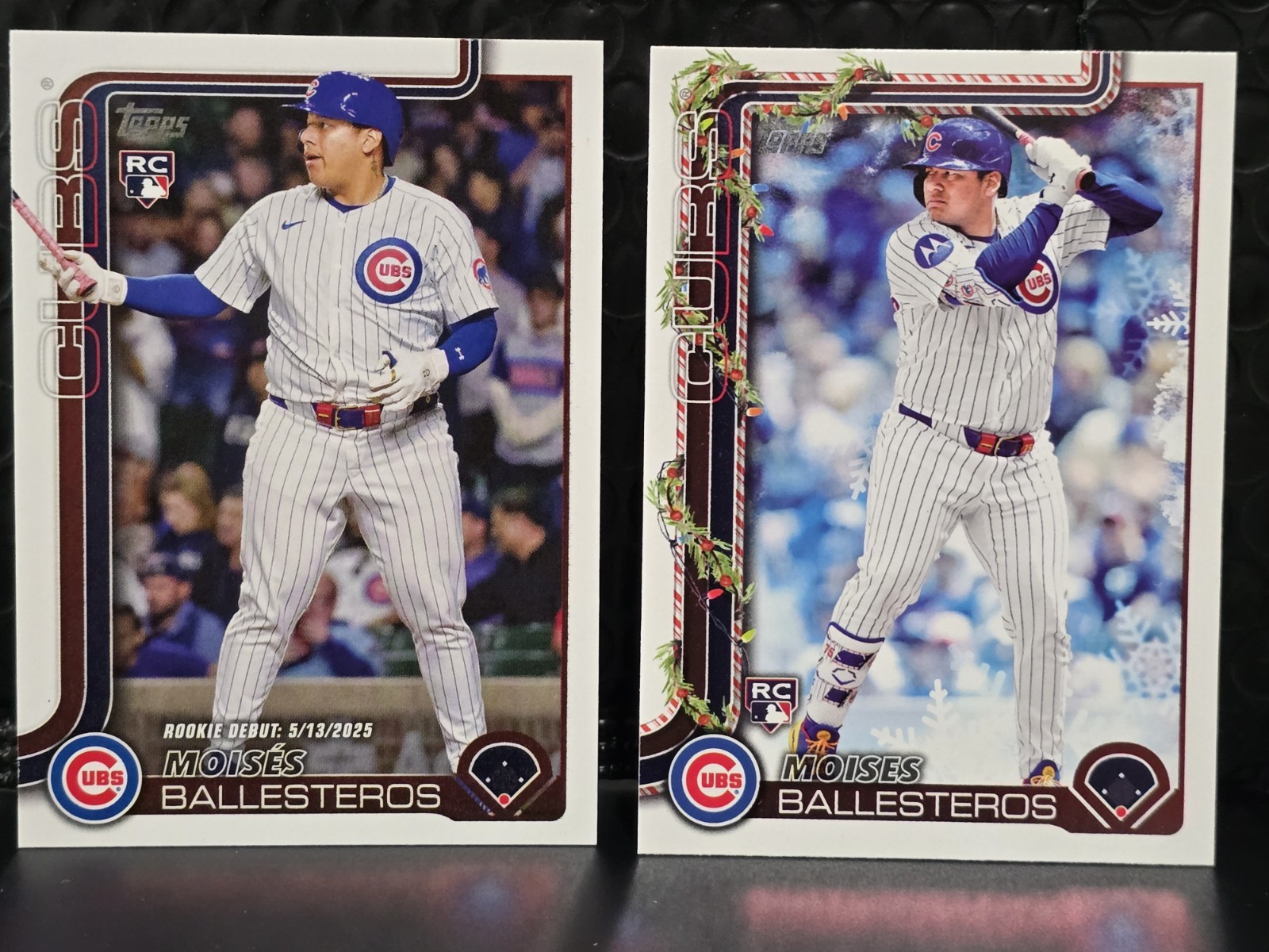 2025 Topps Update #US262 Moises Ballesteros Rookie Debut + Holiday RC - Cubs