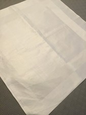 FOUR LARGE VINTAGE DOUBLE DAMASK IRISH LINEN NAPKINS, NEW, UNUSED