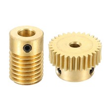 Worm Gear Set 0.5 Module 1:30 Reduction Rate(Gear-3mm Bore, Rod 6mm Bore)