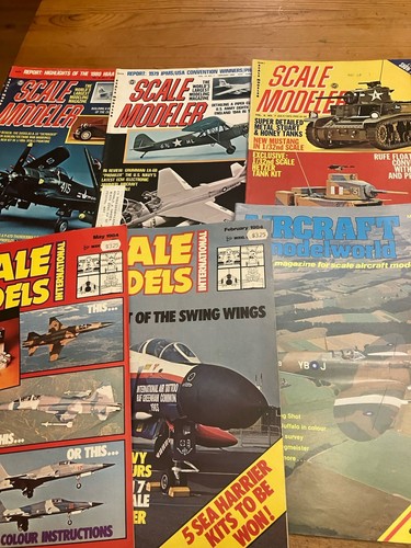 Lot Of Vintage Scale Modeler Magazine 70s and 80s aircraft Lot Of 20 - Afbeelding 4 van 6