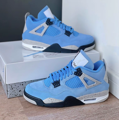 #ad Jordan 4 quot;University Bluequot; Mid Top Men#x27;s Retro Basketball Shoes Us Size 6 12 $87.00