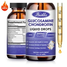 Glucosamine Chondroitin  Liquid Drops MSM 2000mg GlucosamineChondroitinTurmeric
