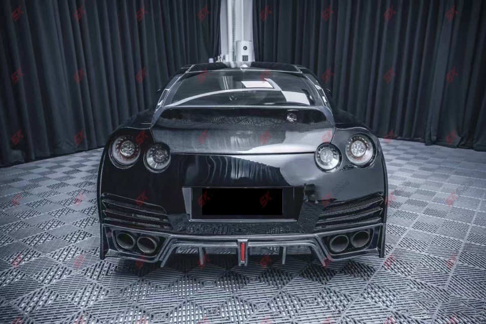 Carbon Fiber Fits For Nissan GT-R R35 2009-16 Rear Trunk Lid Boot Lid ...