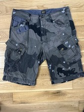 G-Star Raw Mens Cargo Shorts W32 Green Camo