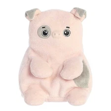 Aurora Small Pink Fluffles 9" Purdi Pig Whimsical Stuffed Animal