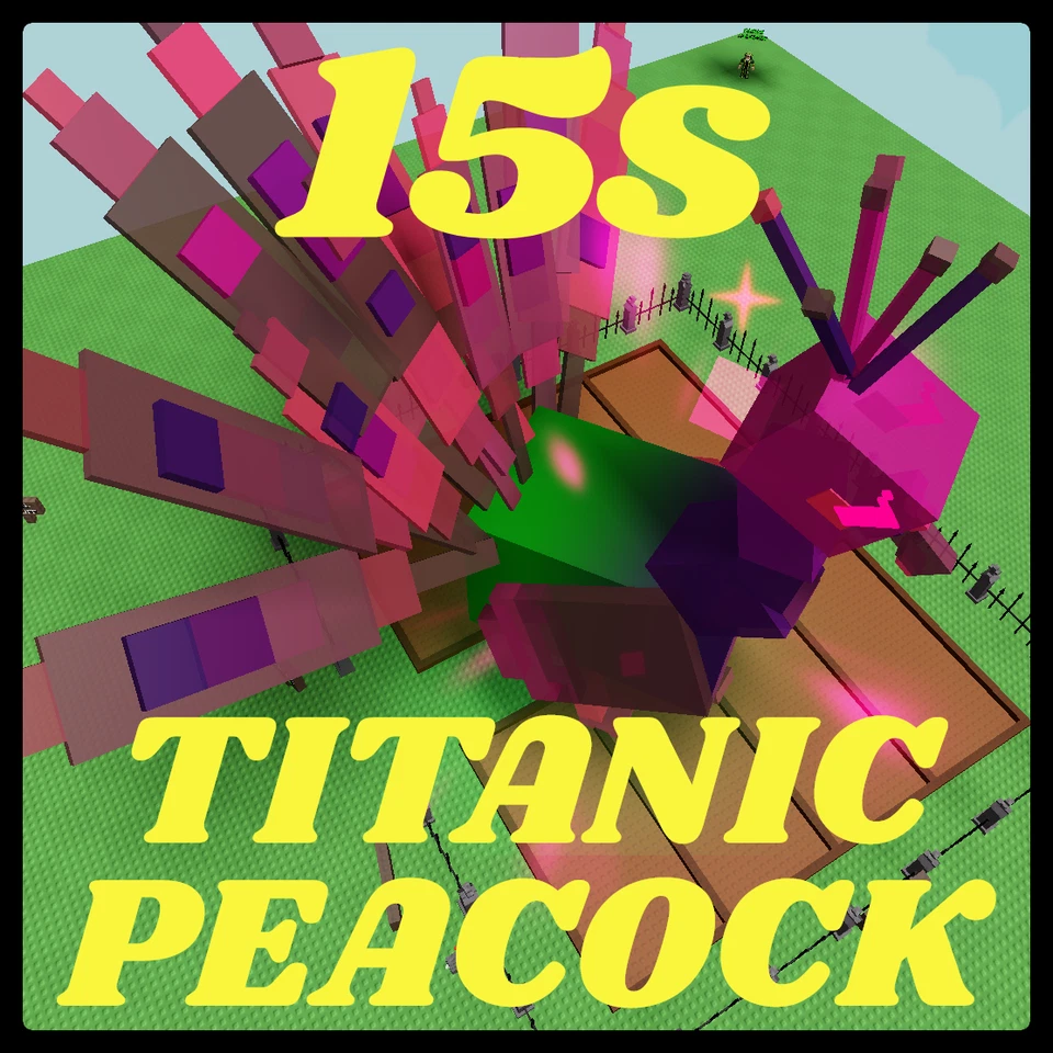 【🟢 Online】【GROW A GARDEN】【NIGHTMARE TITANIC PEACOCK 15s NO TOY】