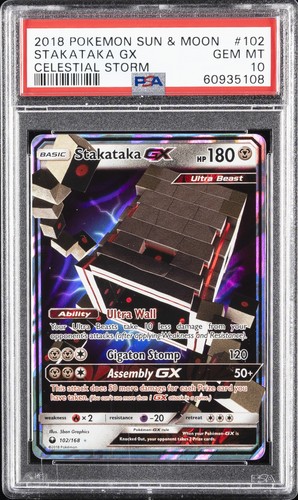 Stakataka-GX graded PSA 10 for sale on eBay
