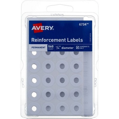 4 Pack Avery Reinforcement Labels, 560 Ct