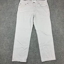 Amazon Essentials Mens Size 36x30 5-Pocket Chino Pants Light Grey Straight Leg