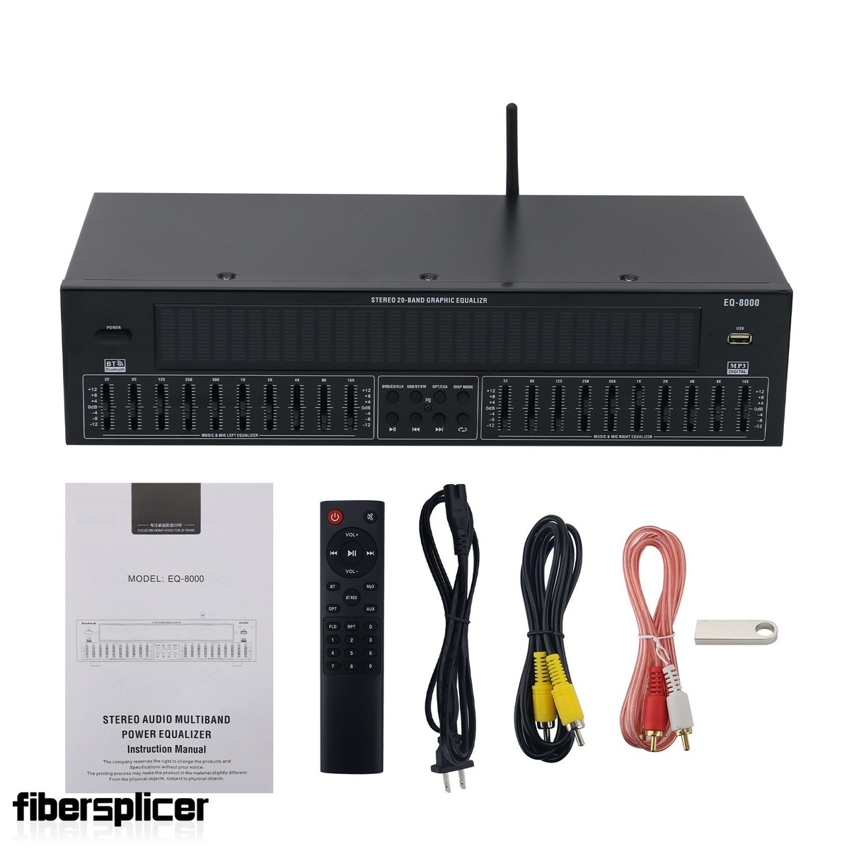 EQ8000 EQ Equalizer Bluetooth 5.4 Optical Fiber Coaxial Audio
