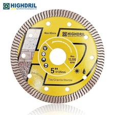 1pc 5" Turbo Diamond Saw Blade Porcelain Marble Tile Granite Cutting Disc Cutter