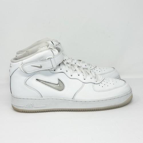 Men's Nike Air Force 1 Mid '07 Summit White Light Bone Size 13 DZ2672-101