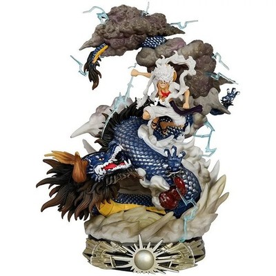 24Cm Anime One Piece Luffy Vs Kaidou Figuren Luffy Gear 5 Statue Nika Luffy Figu