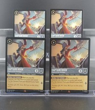 Disney Lorcana Captain Hook - Captain of the Jolly Roger 190/204 Fabled 4 Cards
