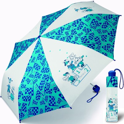 ESPRIT Jungen-Schirm, Kinder-Regenschirm (stabil&leicht), Taschenschirm Blau NEU