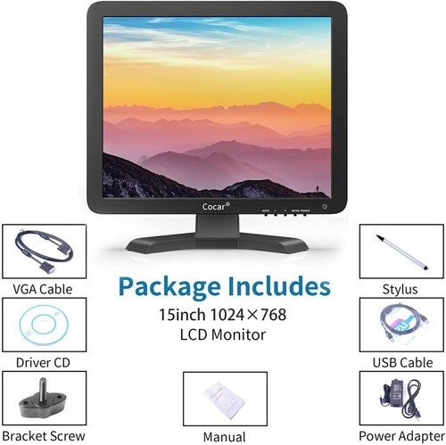 Interactive 15-Inch Touchscreen LCD Monitor - Perfect for Retail and Restaurants - Picture 9 of 9