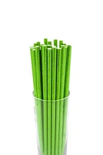 4PACK 200pcs Planet-Friendly Sips: Metallic, Biodegradable, Sturdy Paper Straws