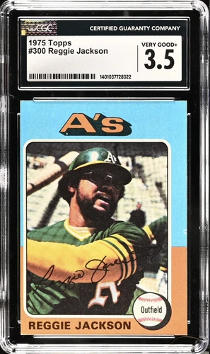 1975 Topps #300 Reggie Jackson CGC 3.5  VG+