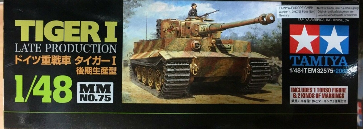 Tamiya 32575 Maquette Char Tigre I Late - Échelle 1/48 Collection Militaire
