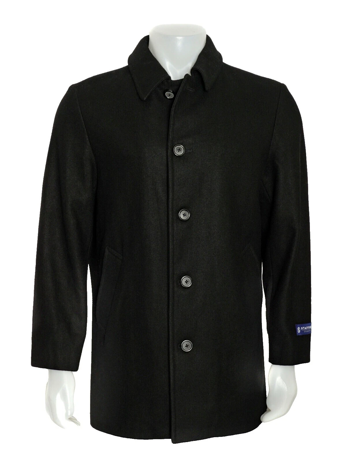 Stafford Black Coats, Jackets & Vests for Men