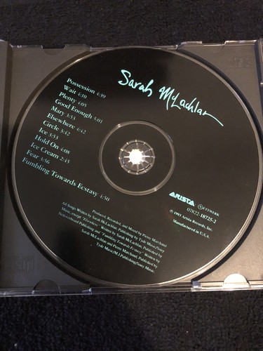 Fumbling Towards Ecstasy by Sarah McLachlan (CD, Feb-1994, Arista) Unsealed - Picture 7 of 9