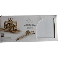 Ugears Tram with Rails 3D Mechanical Puzzle Construction Kit For Parts Or Repair