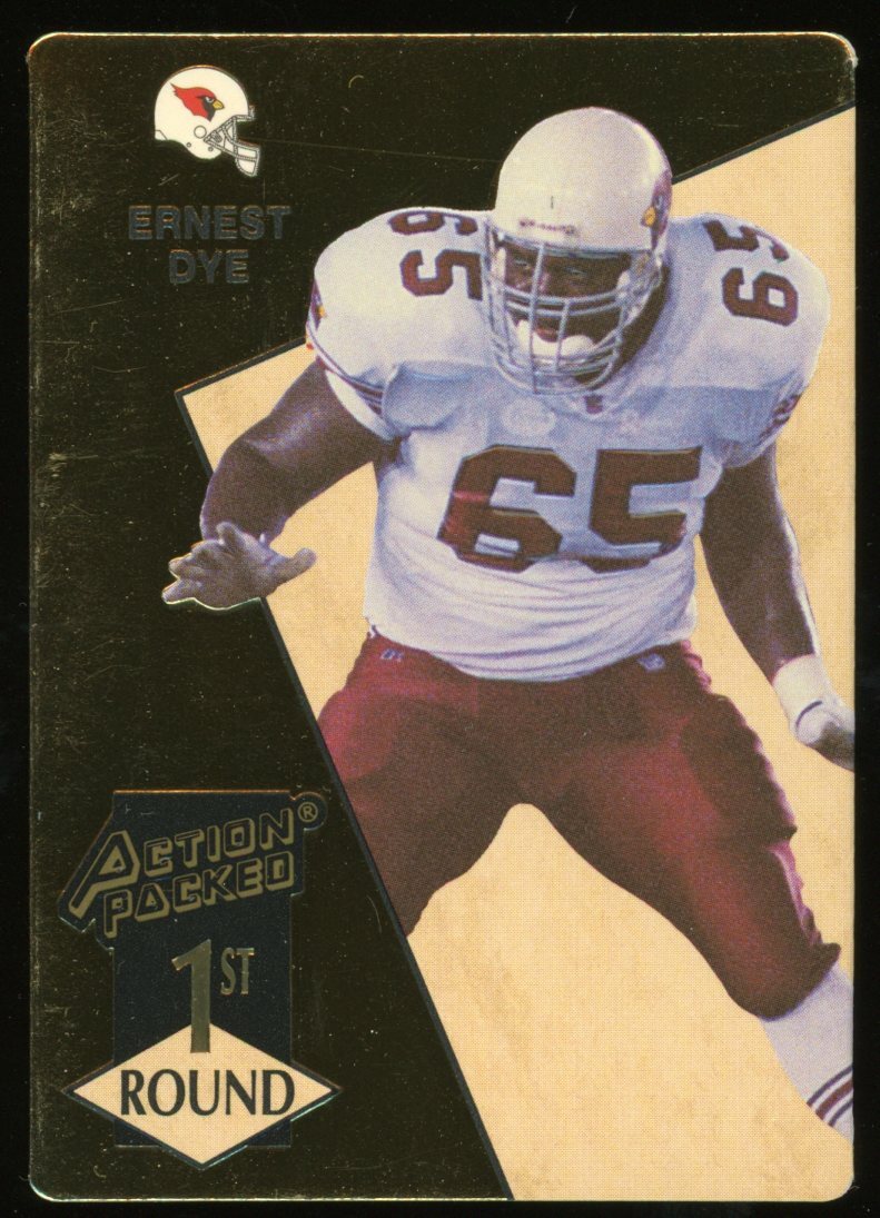 1993 Action Packed Ernest Dye Card #179 Rookie RC