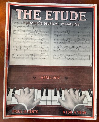 Etude Music Magazine 1917 CREAM OF WHEAT AD APRIL THOMAS EDISON