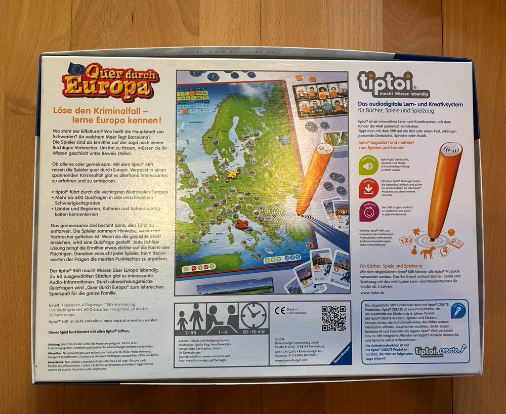 Ravensburger Quer durch Europa, Tiptoi