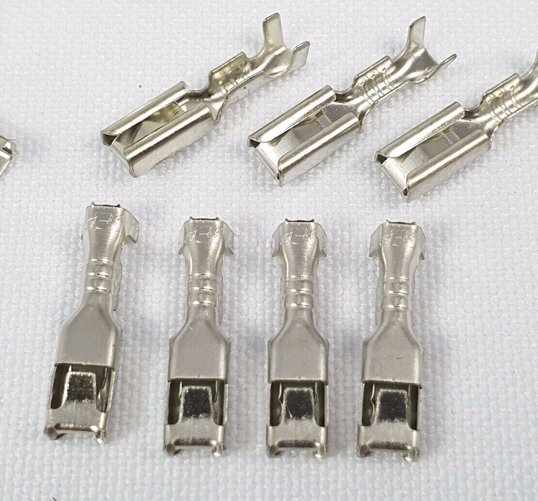 150x Flachsteckhülsen Weiblich, 6,35 Mm, 16-14 AWG – Kupfer Mit Nylonisolierung, Für Auto & Lautsprecher