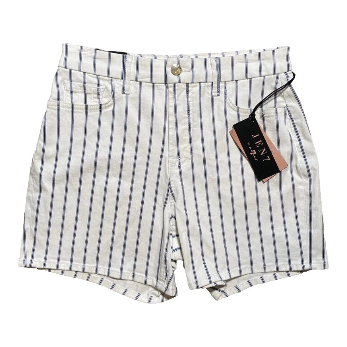 Pantalones cortos a rayas 7 For All Mankind para Mujeres