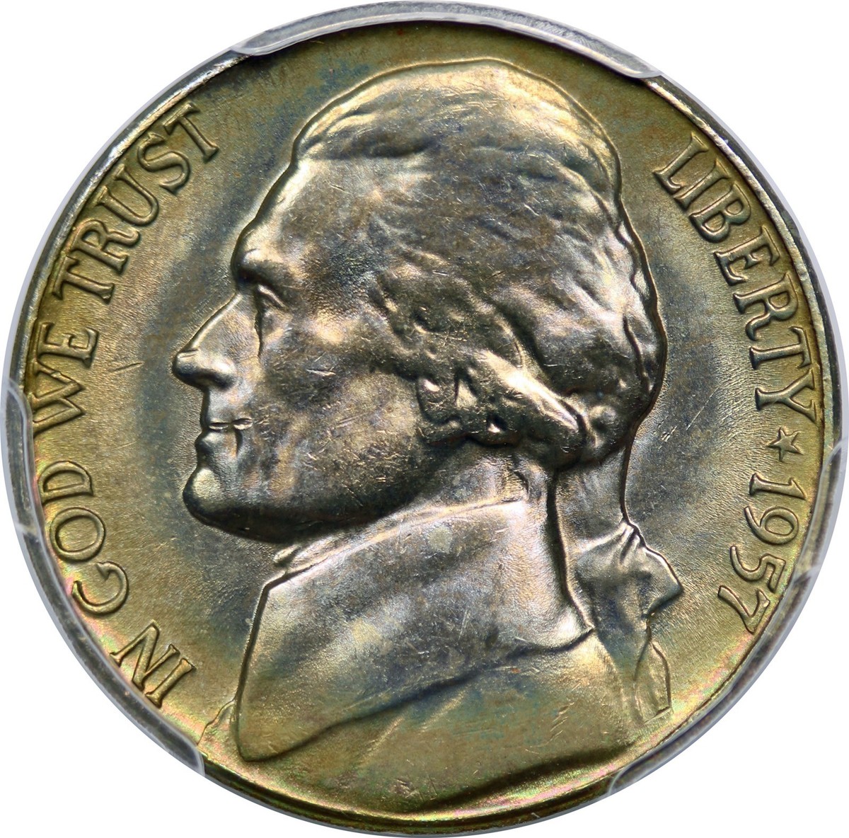 1957-D 5C PCGS MS 65 (Color) Jefferson Nickel | eBay