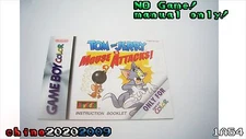 Tom and Jerry in Mouse Attacks Game Boy Color  Instruction booklet manual only! 