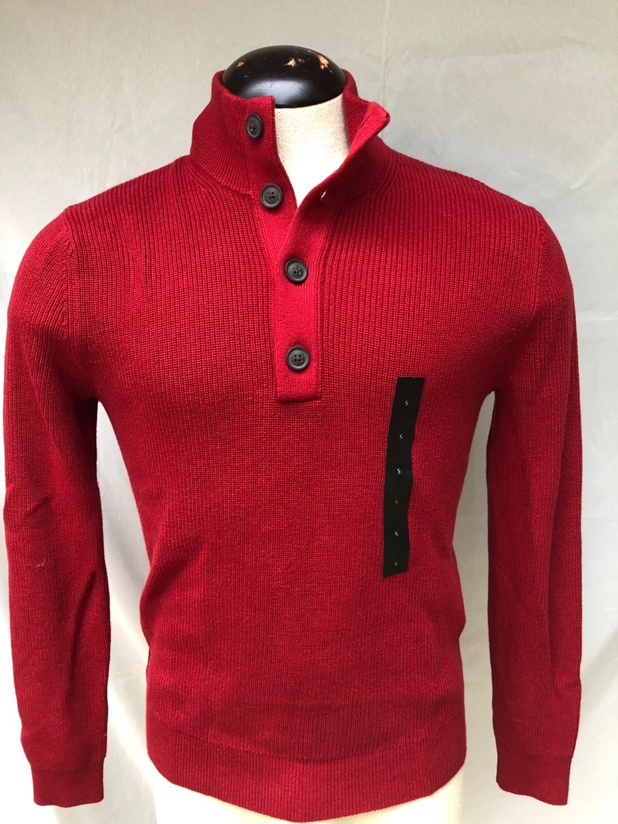 Banana Republic Mock Neck Sweater Men s Small Red NWT 69