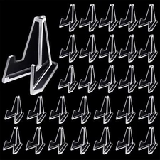 15 Pieces Coin Stand Mini Acrylic Easel Stands Coin Display Easel Holder