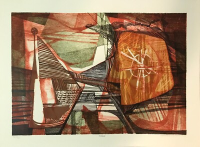 Roberto Burle Marx -- hand signed numbered lithograph prints - ''Mutamba''