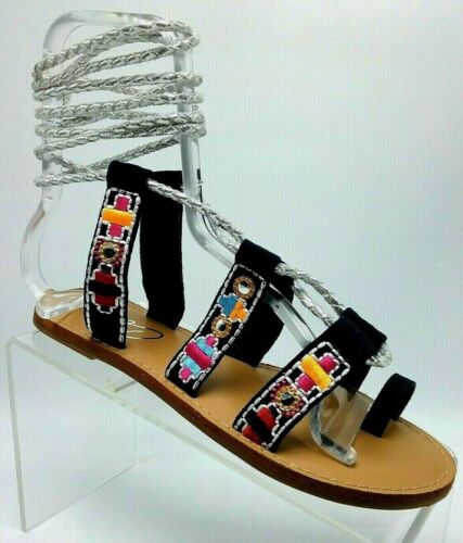 Sandalias para mujer COOLWAY by Coolway Nasau con cordones al tobillo azul marino múltiples - Imagen 2 de 7