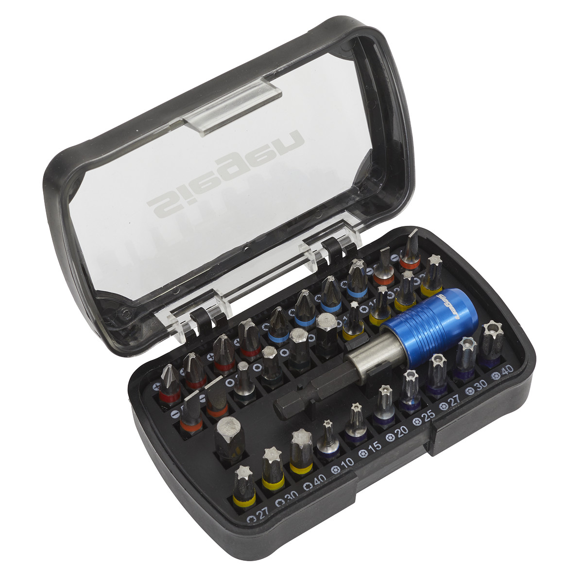 Sealey S01035 Power Tool Bit Set 32pc Colour-Coded S2