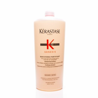 Kerastase Genesis Bain Hydra Fortifiant Shampoo 34oz/1L PRO NEW FAST SHIPPING 