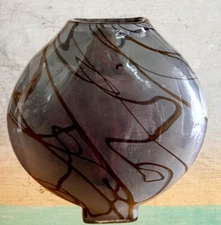 Opaline Art Glass Vessel by Mark Russell - Unique Studio Piece