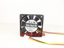 1 PCS SANYO Fan 109P0612H701 DC 12V 0.09A 6015 6CM 3 pin chassis ball fan